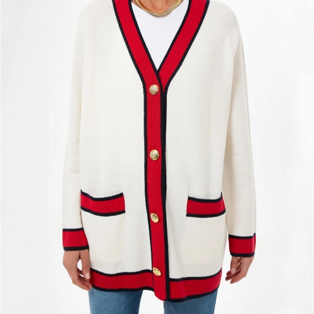 Tuckernuck Lauren Cardigan, 100% wool